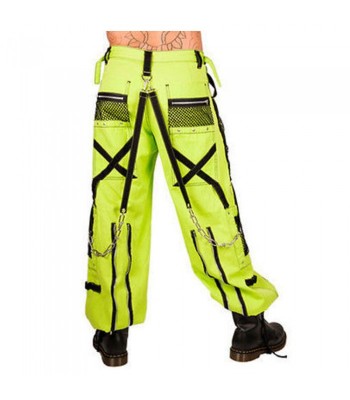 Men Gothic Pant Bondage Techno Cyber Trouser Industrial Punk Pant High Waist Pants